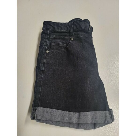 Modcloth High Waisted Button Front Karaoke Seamstress Shorts Cuffed size 8 - Picture 4 of 7